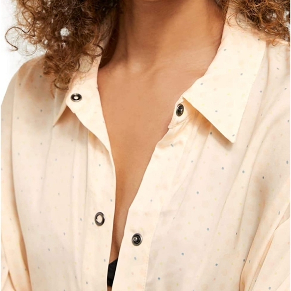 NWT Free People We the people snap down blouse - Picture 5 of 7